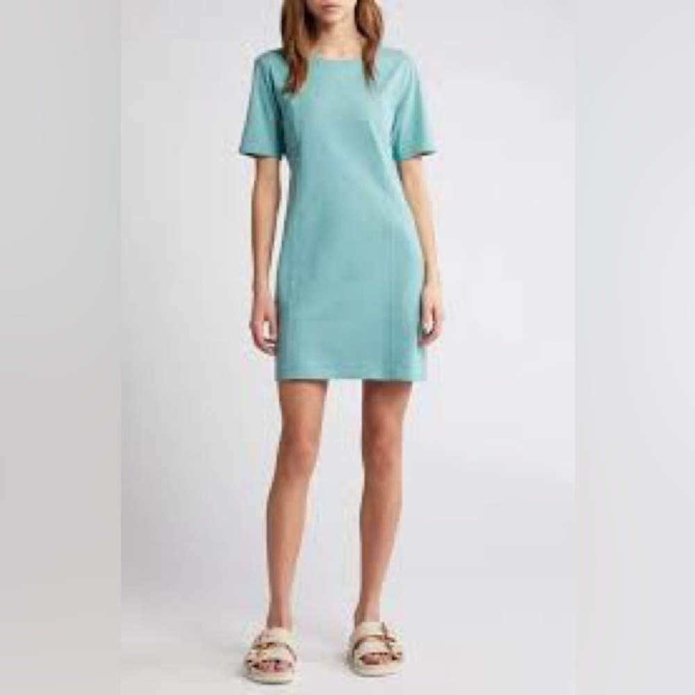 Treasure & Bond Organic Cotton Seamed T-shirt Dress